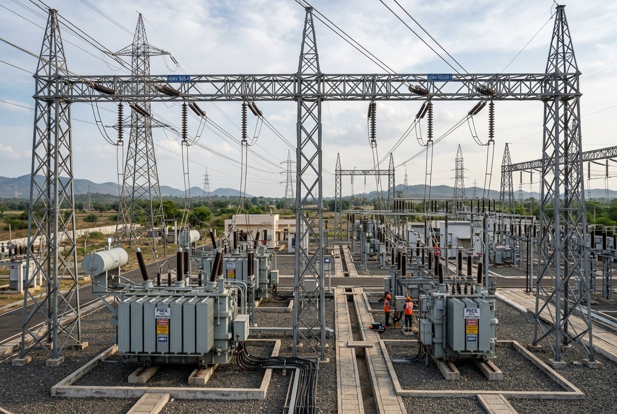 High voltage utility substation transformers
